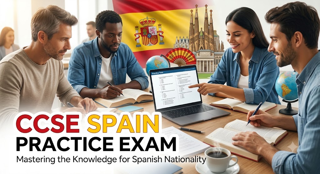 Nationality Practice Test & Exam Prep | Spain Banner