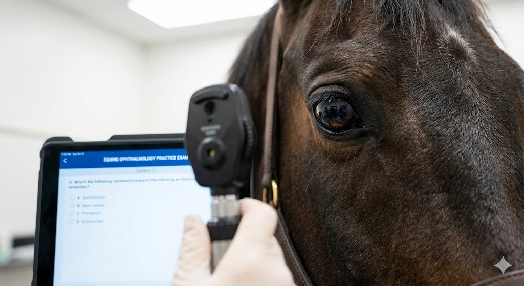 Clinical Equine Ophthalmology Practice Test Banner