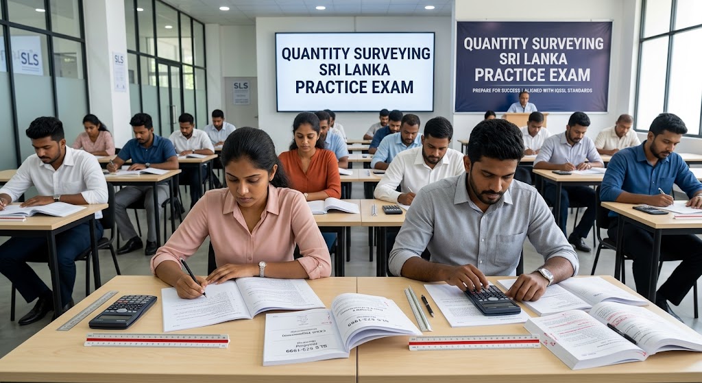 Quantity Surveying Practice Test & Exam Prep | Sri Lanka Banner