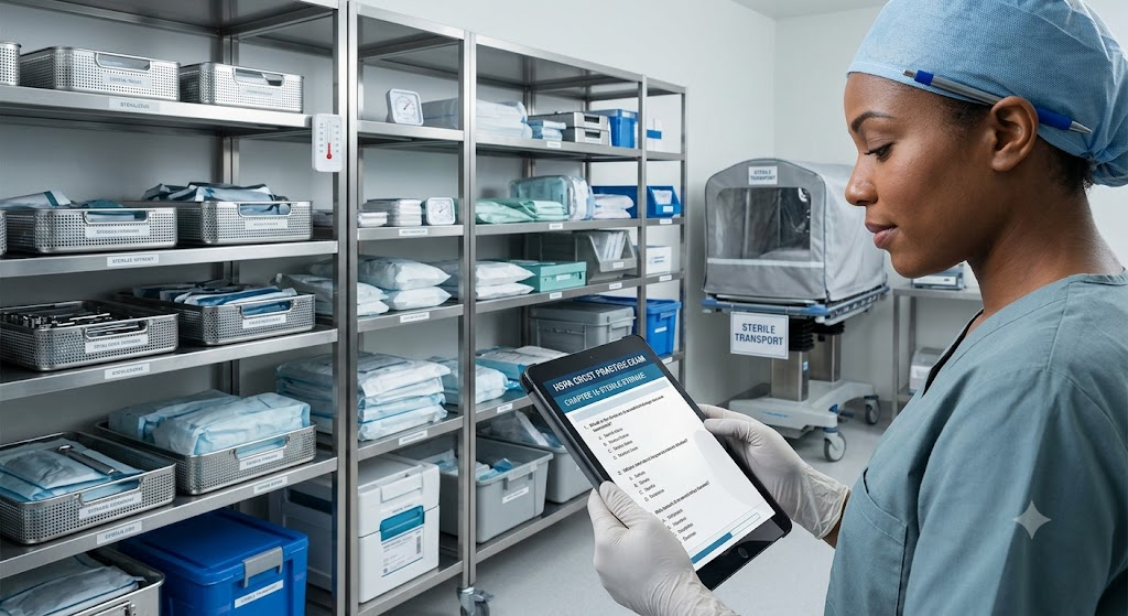IAHCSMM CRCST Practice Test –Chapter 16 Sterile Storage and Transport Banner