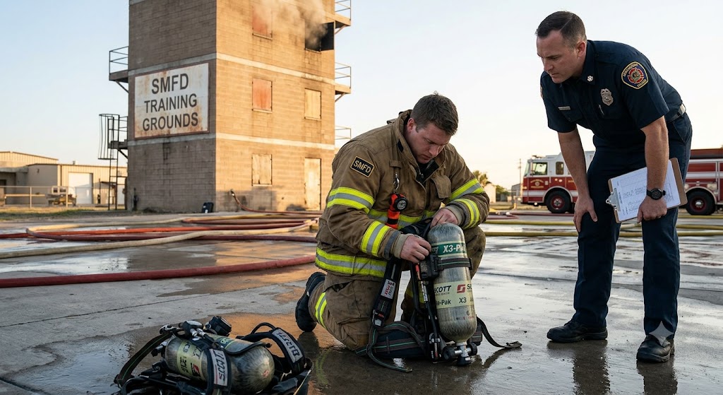 SMFD Scott Air-Pak X3 Self‑Contained Breathing Apparatus Drill (SCBA) Practice Test Banner