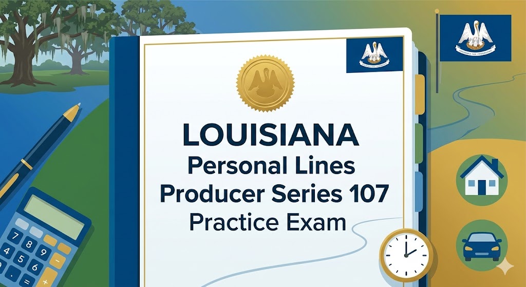 Louisiana Personal Lines Producer Series 107 Practice Test Banner