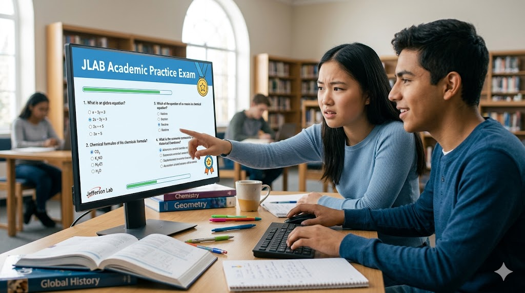 JLAB Academic Practice Test Banner