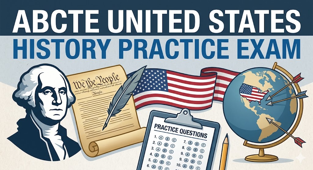ABCTE United States History Practice Exam Banner
