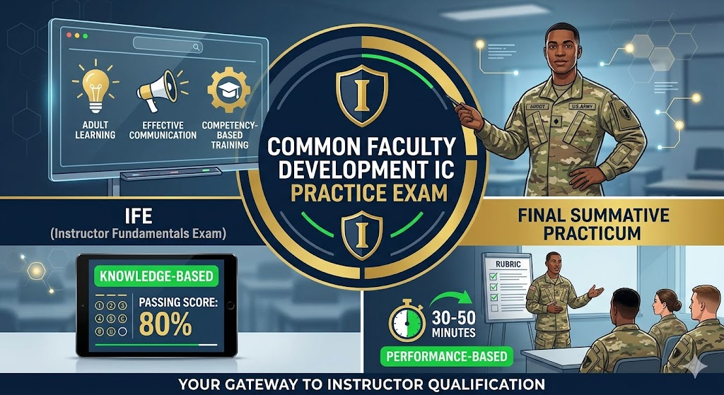Common Faculty Development – Instructor Course (CFD-IC) Practice Exam Banner