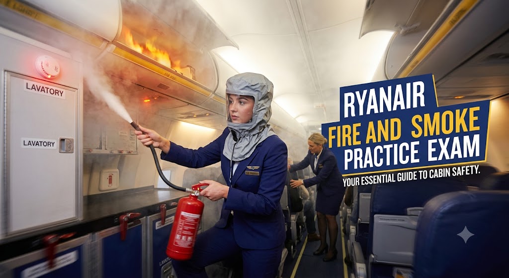 Ryanair Fire and Smoke Practice Exam Guide Banner