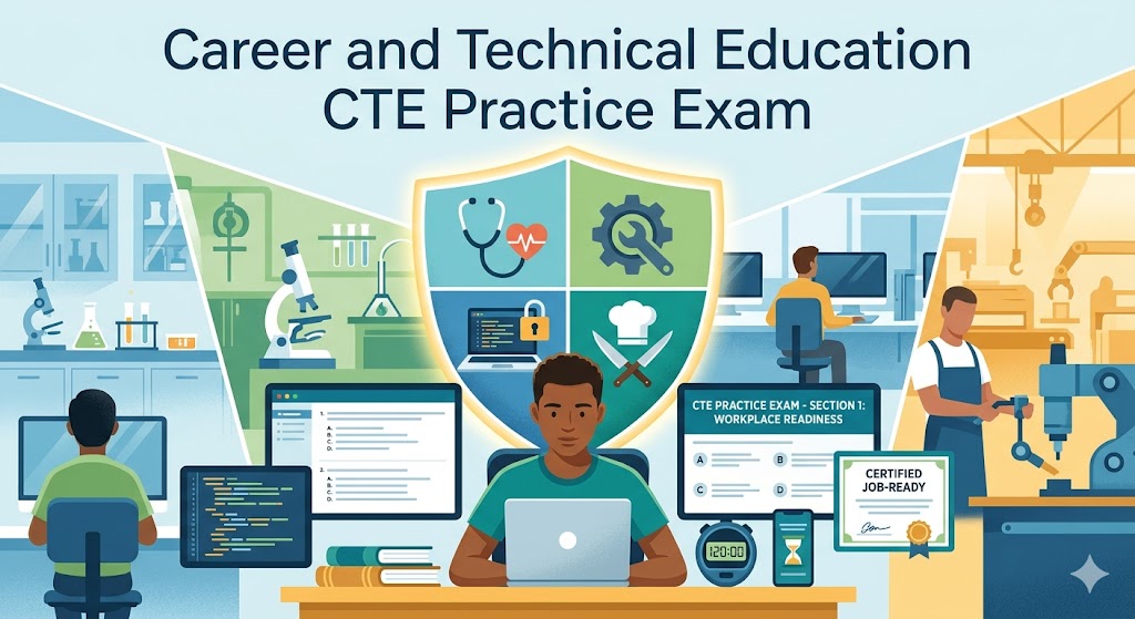 Career and Technical Education (CTE) Practice Exam Banner