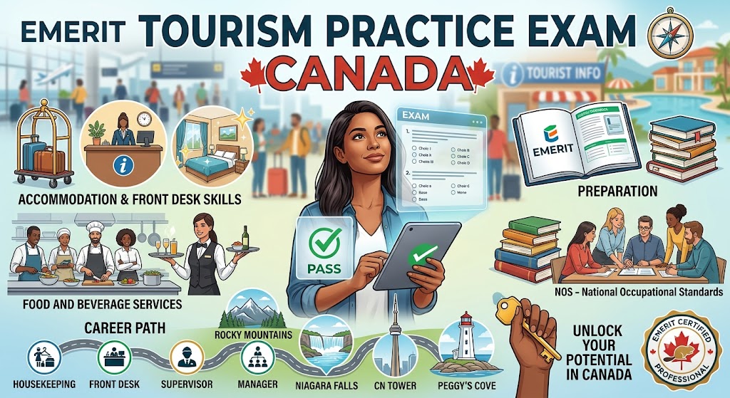 Emerit Tourism Practice Test & Exam Prep | Canada Banner