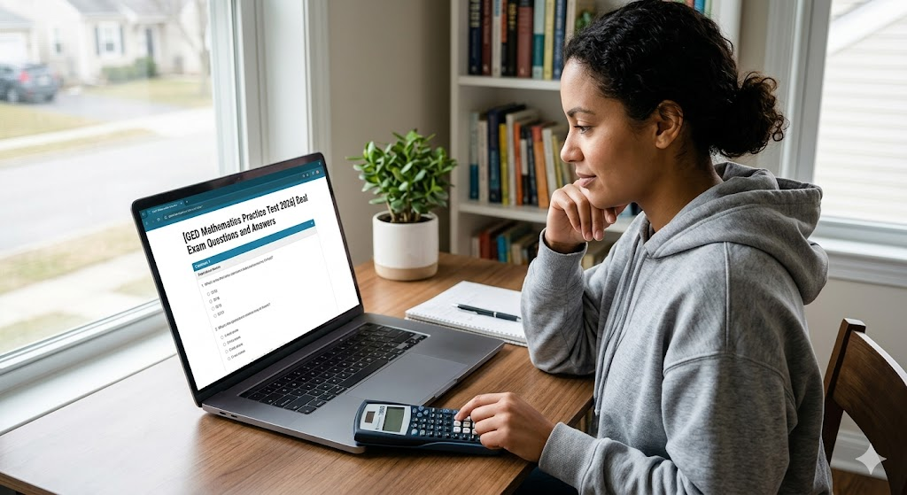 GED Mathematics Practice Test 2026 | Real Exam Questions and Answers Banner