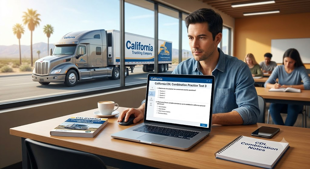 California CDL Combination Practice Test 3 Banner