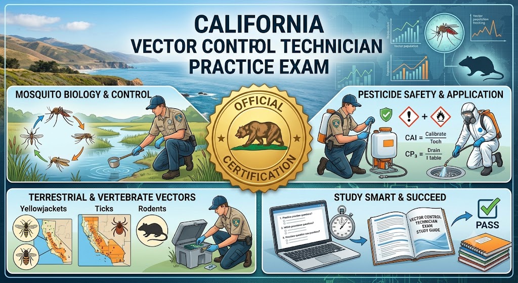 California Vector Control Technician Practice Exam Banner