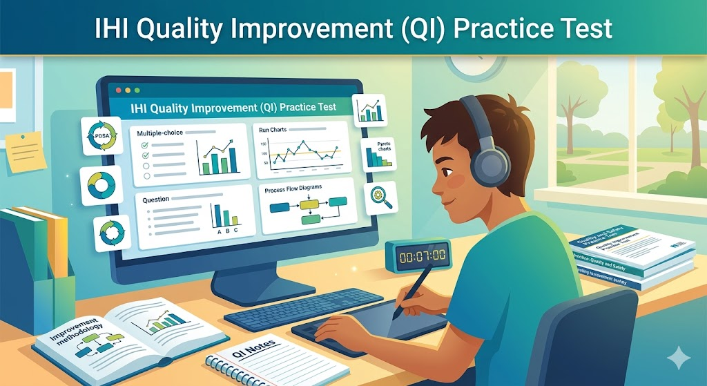 IHI Quality Improvement (QI) Practice Test Banner