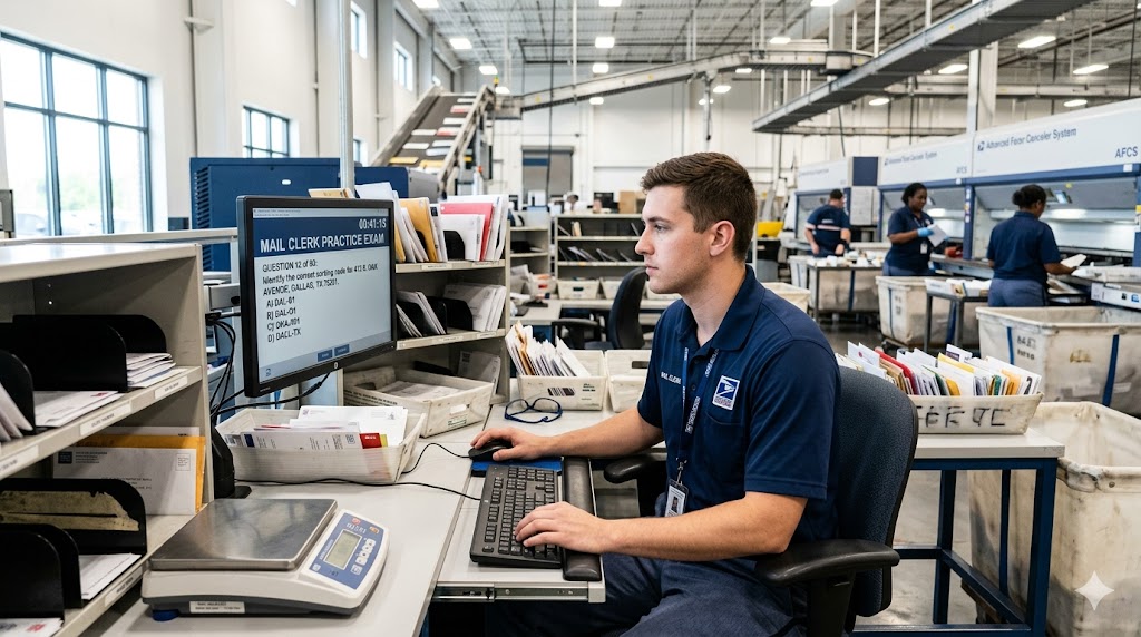 Mail Clerk Practice Test Banner