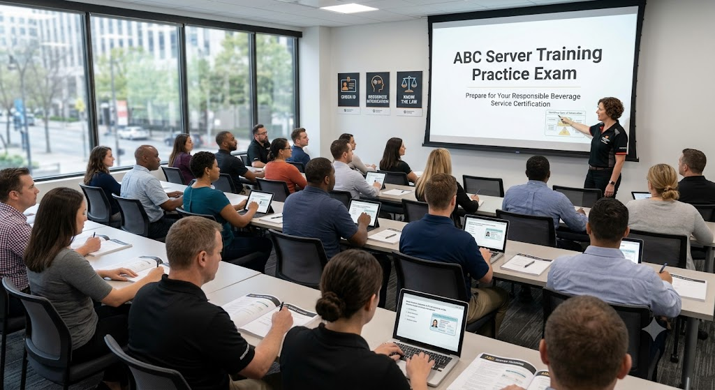 ABC Server Training Practice Test Banner