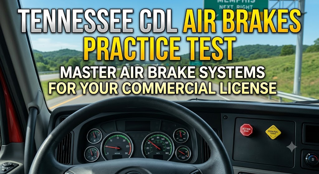 Tennessee CDL Air Brakes Practice Test Banner