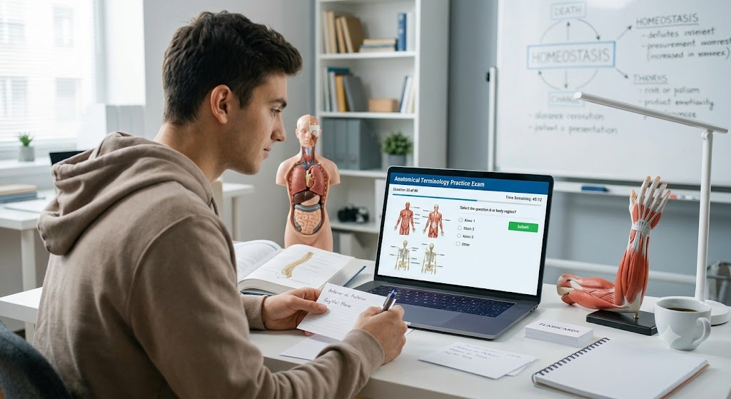Anatomical Terminology Practice Test Banner