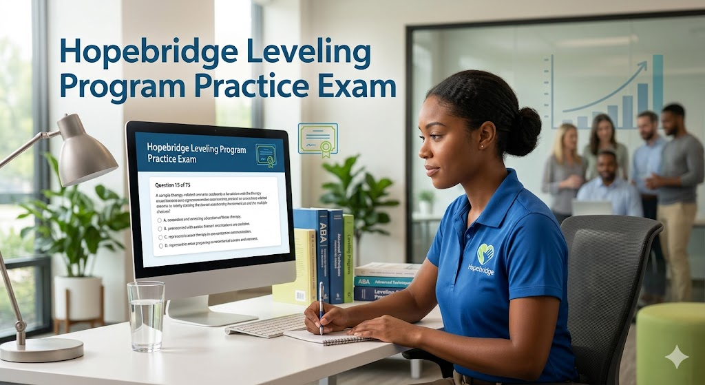 Hopebridge Leveling Program Practice Exam Banner