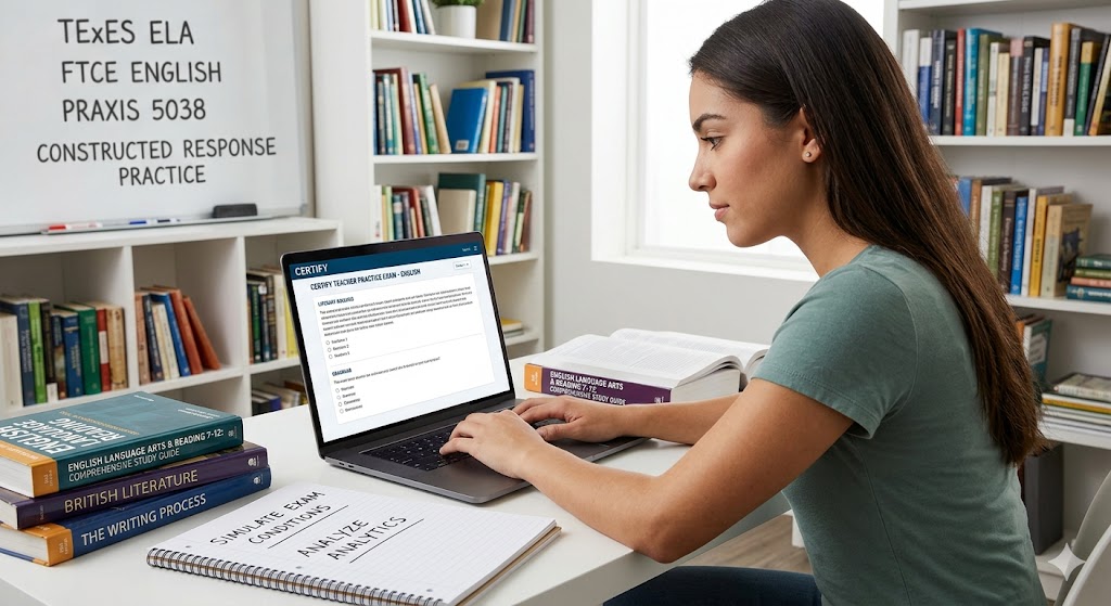 Certify Teacher English Practice Banner