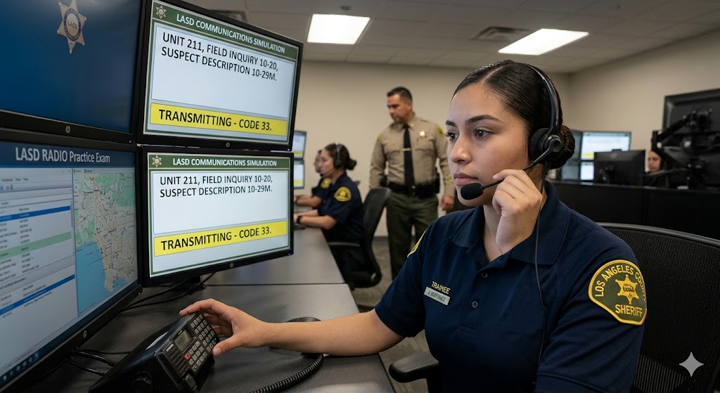 Los Angeles County Sheriff's Department (LASD) RADIO Practice Exam Banner