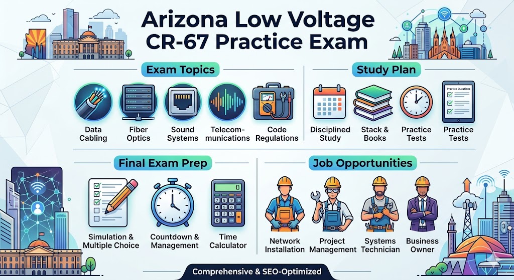 Arizona Low Voltage CR-67 Practice Exam Banner