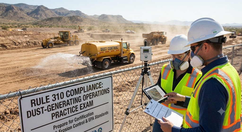 Rule 310 Dust-Generating Operations Practice Test Banner