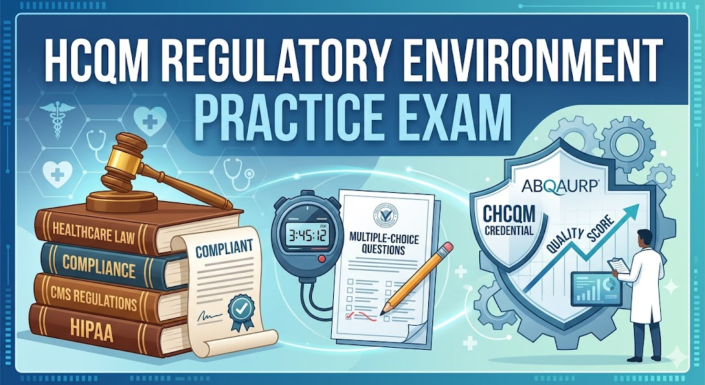 HCQM Regulatory Environment Practice Test Banner