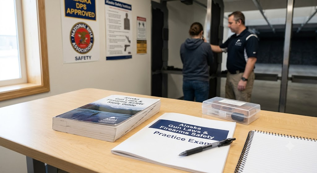 Alaska Gun Laws & Firearms Safety Practice Exam Banner