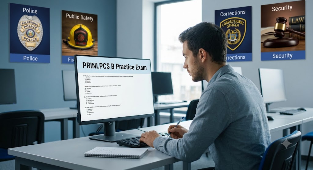 Principles of Law, Public Safety, Corrections, and Security (PRINLPCS) B Practice Test Banner