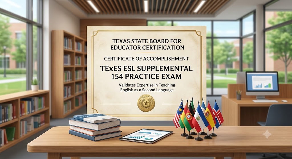 TExES ESL Supplemental 154 Practice Exam Banner