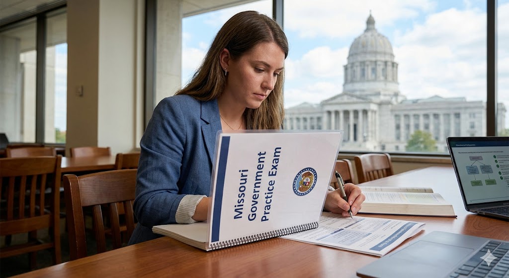 Missouri Government Practice Test Banner