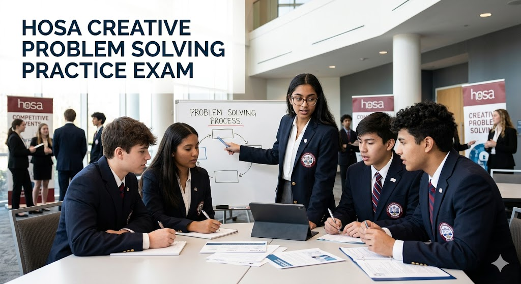 HOSA Creative Problem Solving Assessment Practice Test Banner