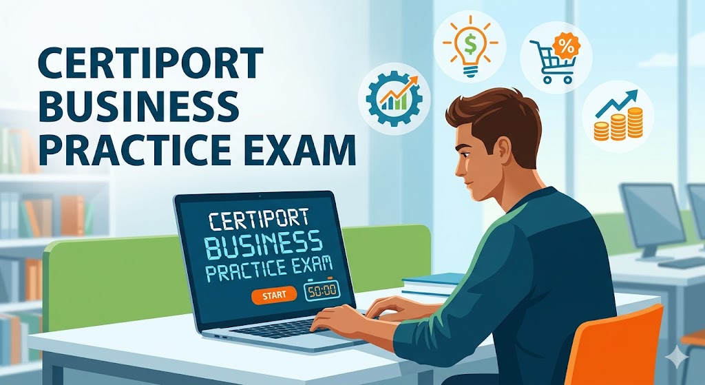 Certiport Business Practice Exam Banner