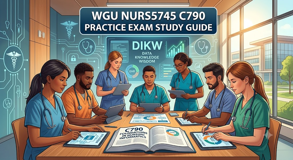 Western Governors University (WGU) NURS5745 C790 Foundations in Nursing Informatics Practice Exam Banner