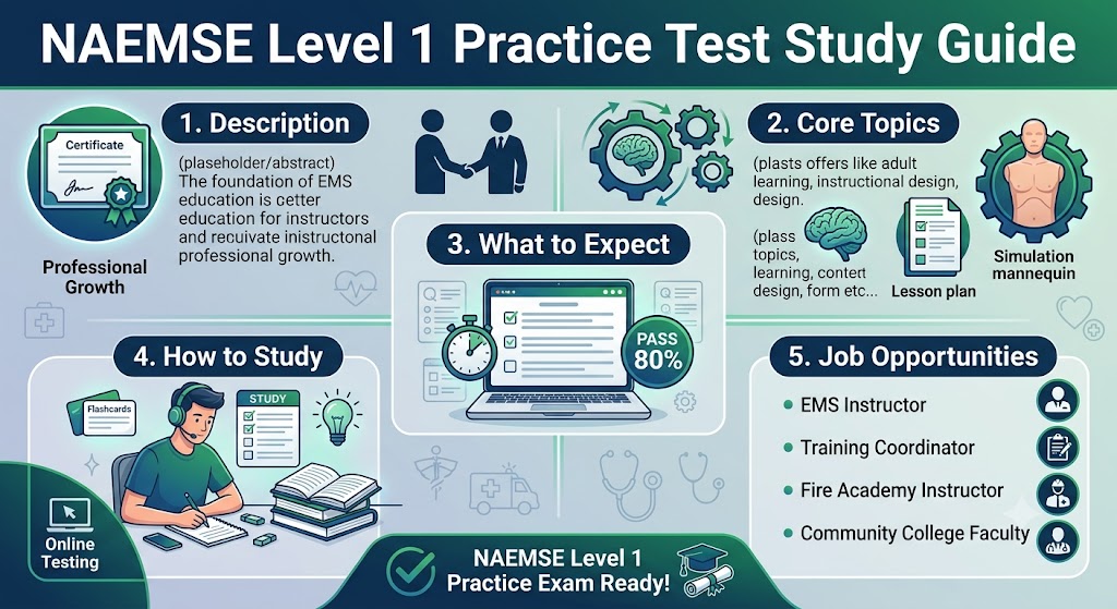National Association of EMS Educators (NAEMSE) Level 1 Practice Test Banner