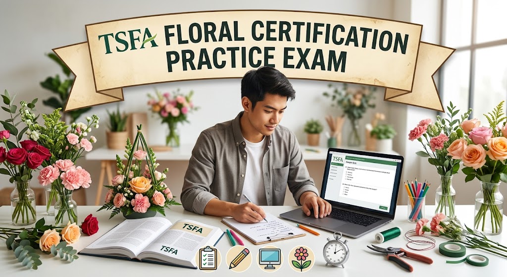 Texas State Florist Association (TSFA) Floral Certification Practice Test Banner
