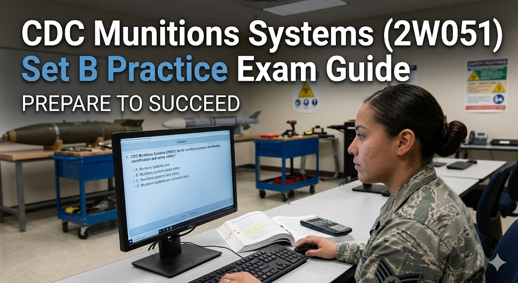 CDC Munitions 2W051 Set B Practice Exam Guide Banner