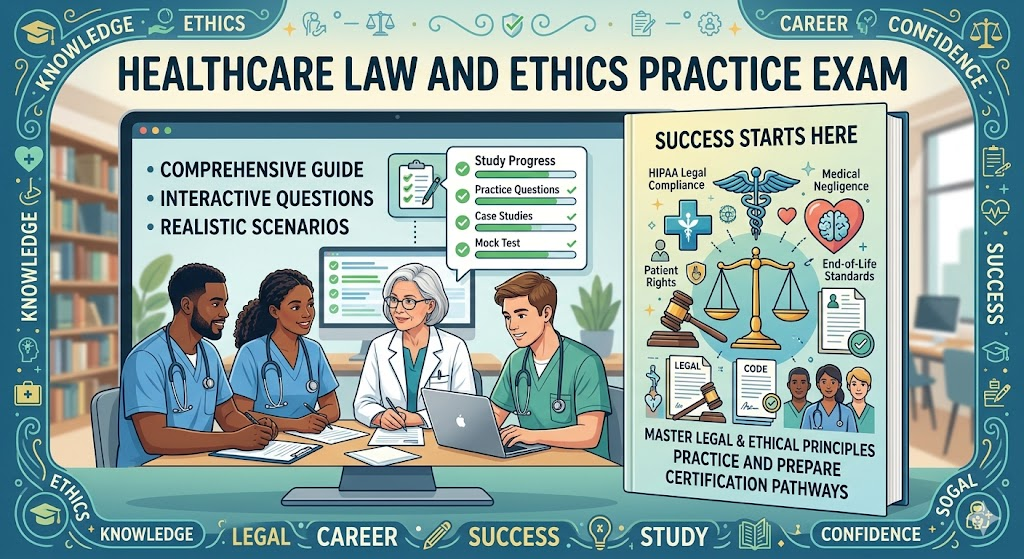 Healthcare Law and Ethics Practice Exam Banner