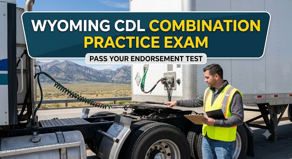 Wyoming CDL Combination Practice Test Banner