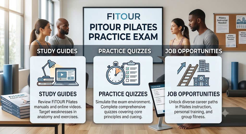 FiTOUR Pilates Practice Test Banner
