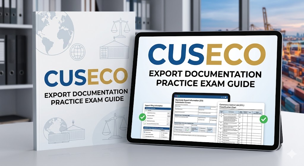 Certified U.S. Export Compliance Officer (CUSECO) Document Practice Exam Banner