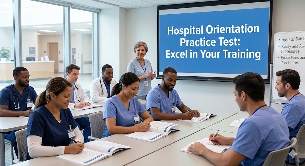 Hospital Orientation Practice Test Banner