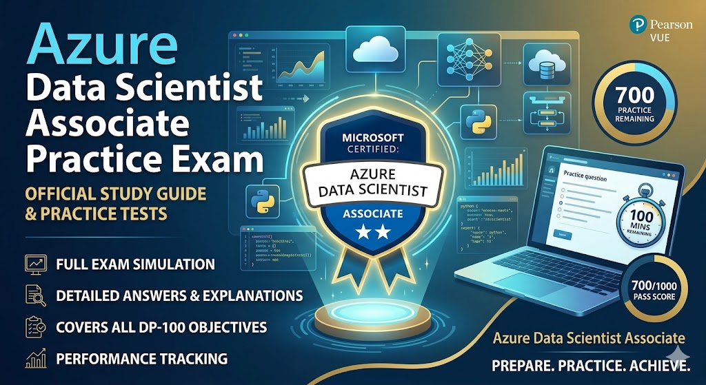 Azure Data Scientists Associate Practice Exam Banner