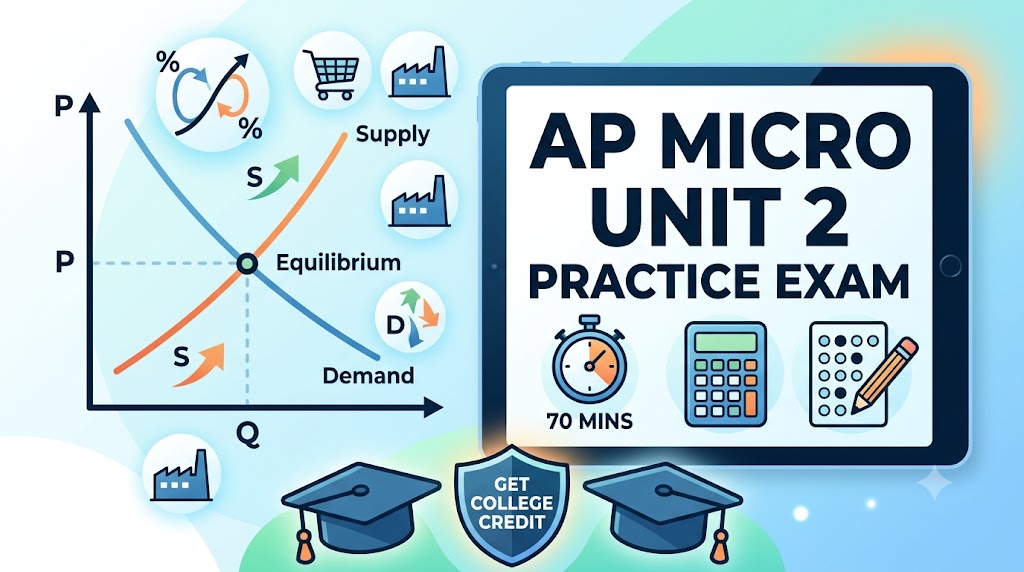AP Microeconomics Unit 2 Practice Test Banner