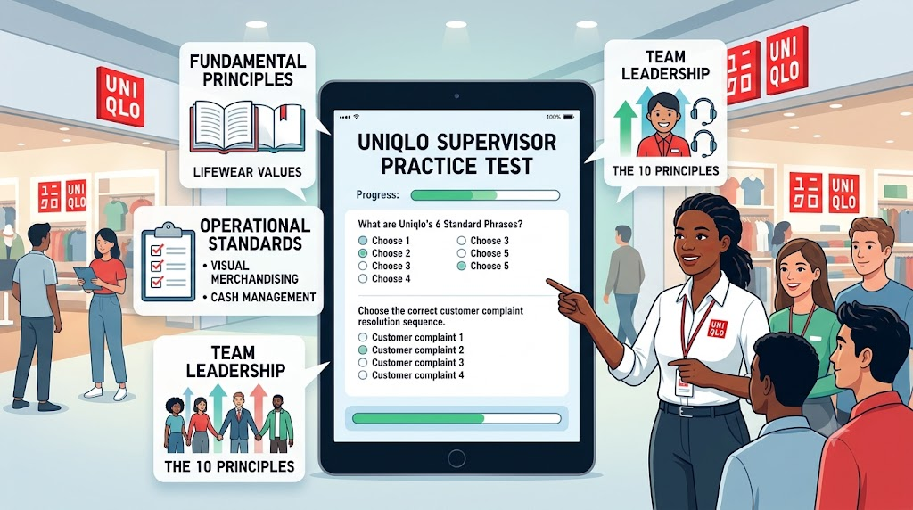Uniqlo Supervisor Practice Test Banner