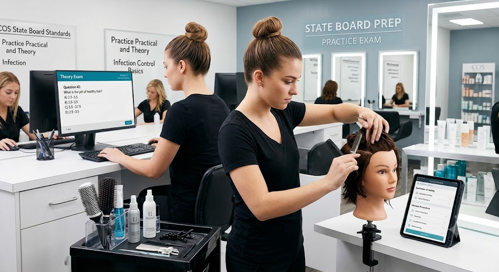 Cosmetology Practice Test & Exam Prep Banner