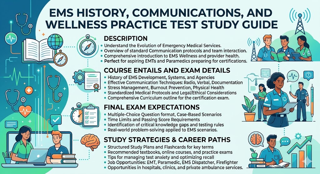 EMS History, Communications, and Wellness Practice Test Banner