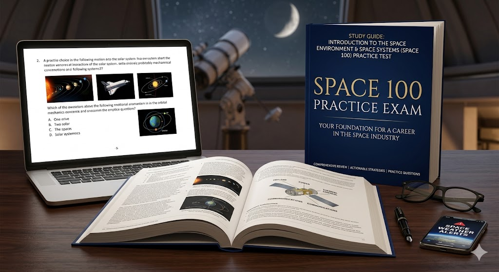 Introduction to the Space Environment & Space Systems (Space 100) Practice Test Banner