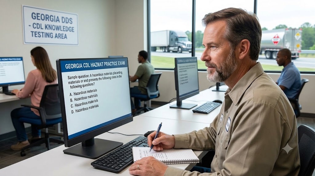 Georgia CDL Hazmat Practice Test Banner