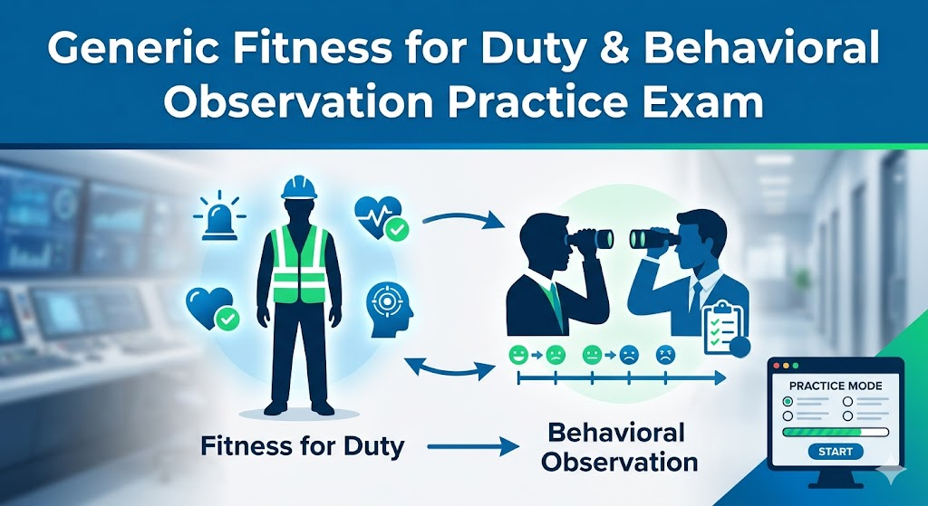 Generic Fitness for Duty & Behavioral Observation Training Practice Test Banner