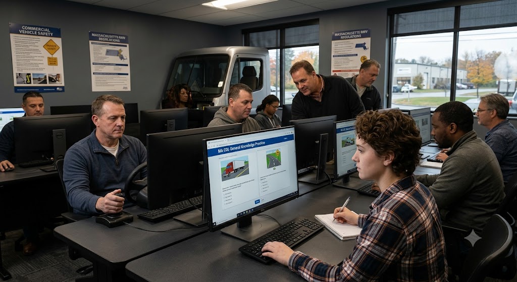 Massachusetts CDL General Knowledge Test Simulator Banner